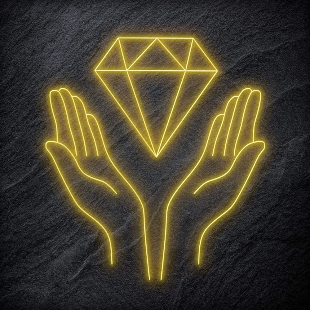 "Diamand" Neonschild - NEONEVERGLOW