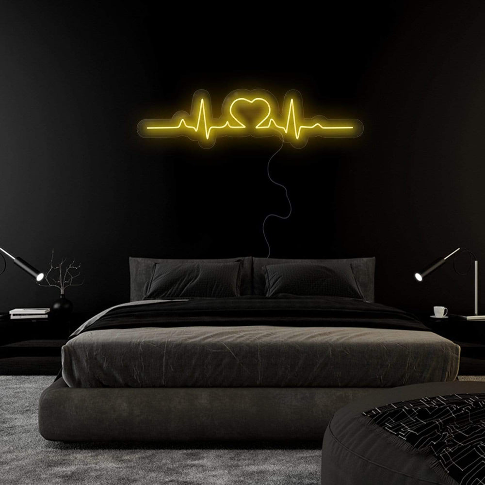 "Herz Puls" Neonschild Sign - NEONEVERGLOW
