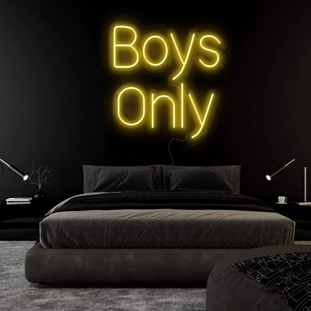 "Boys Only" Neon Sign Schriftzug - NEONEVERGLOW