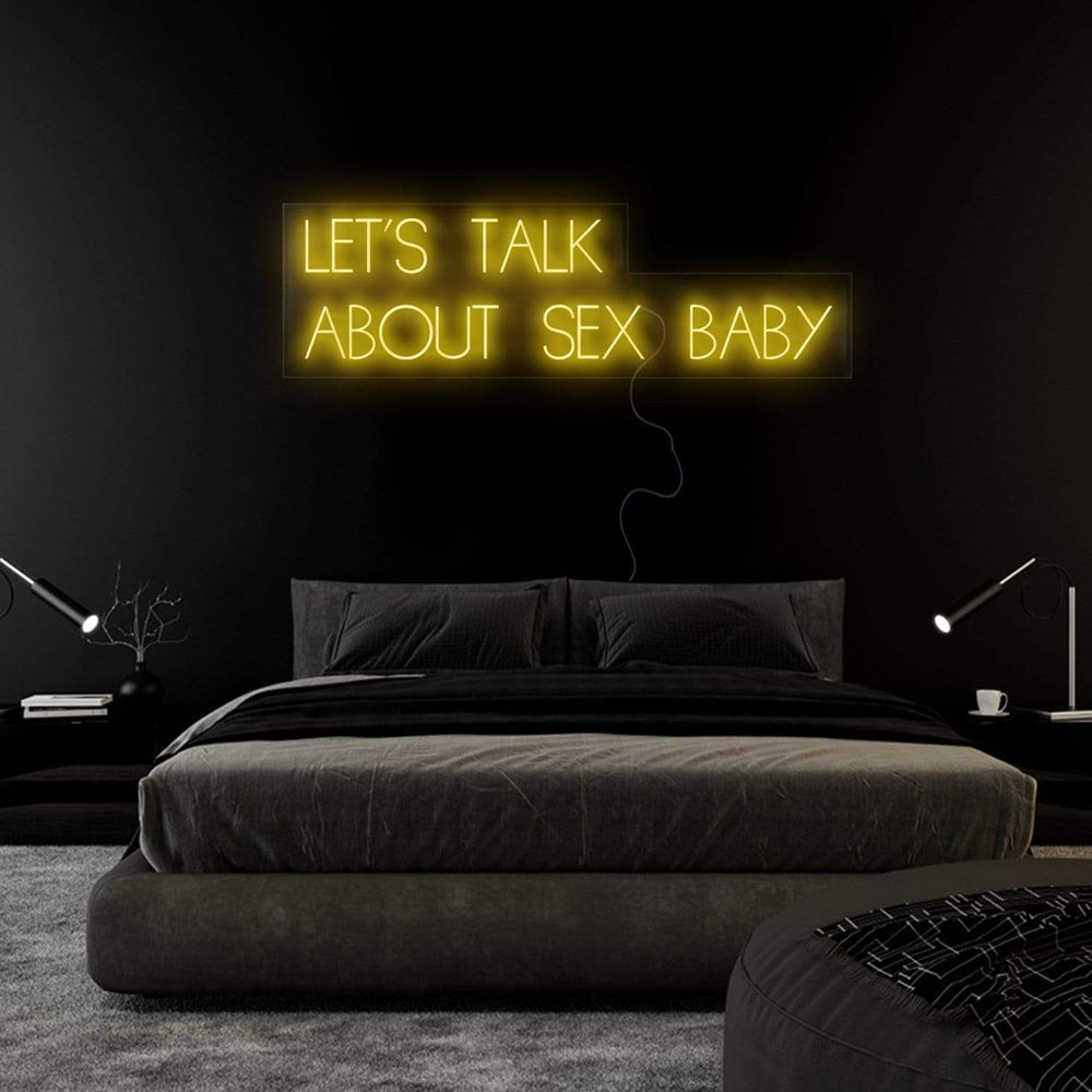 "Let´s Talk" Neon Sign Schriftzug - NEONEVERGLOW
