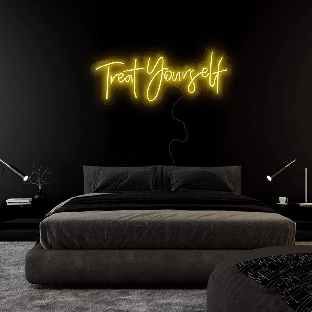 "Treat Yourself" Neon Sign Schriftzug - NEONEVERGLOW