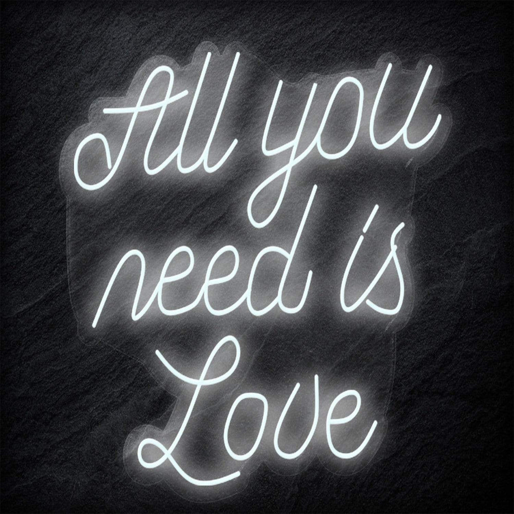 "All You Need is Love" Neon Schriftzug - NEONEVERGLOW