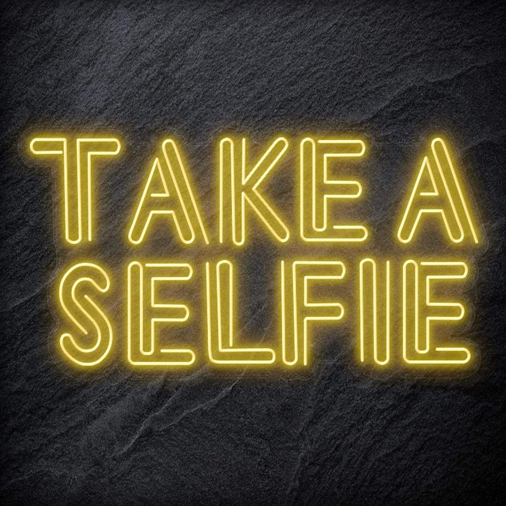 "Take A Selfie" Neon Schriftzug - NEONEVERGLOW