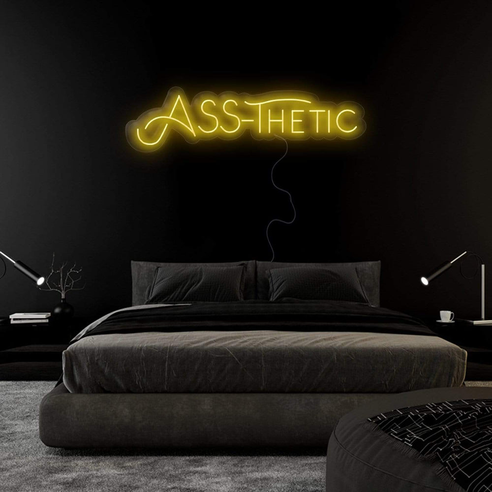 "ASS-Thetic" Neonschild Sign - NEONEVERGLOW