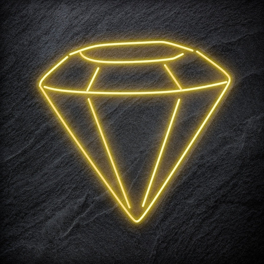 " Diamant "Neonschild Schriftzug Sign - NEONEVERGLOW