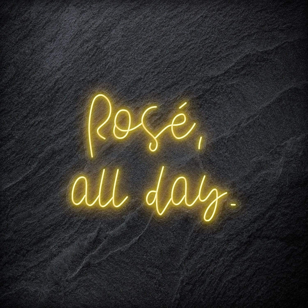 " Rose All Day" Neon Schriftzug - NEONEVERGLOW