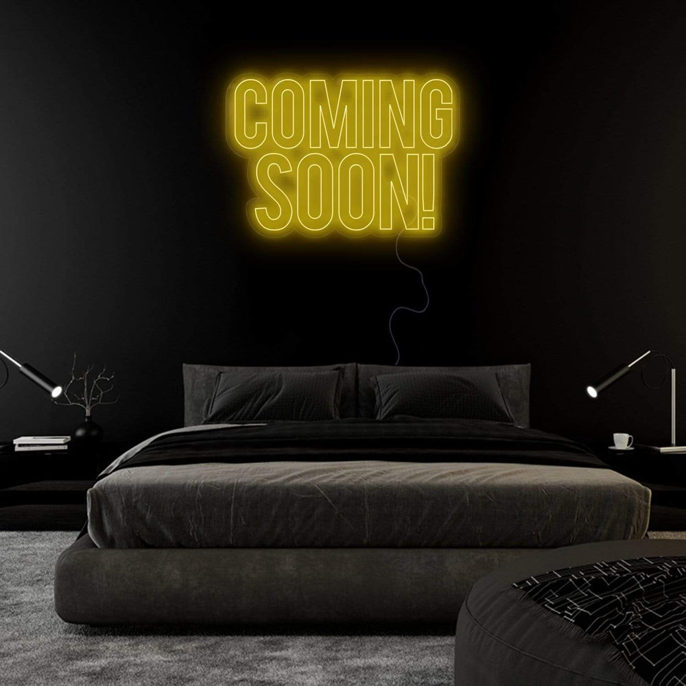 "Coming Soon" Neon Sign Schriftzug - NEONEVERGLOW