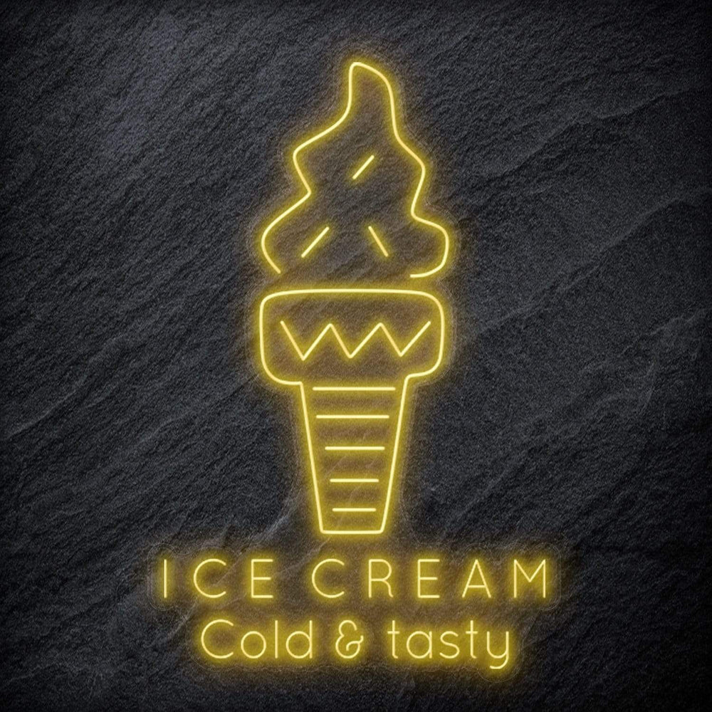 "Ice Cream Cold & tasty" Neonschild - NEONEVERGLOW