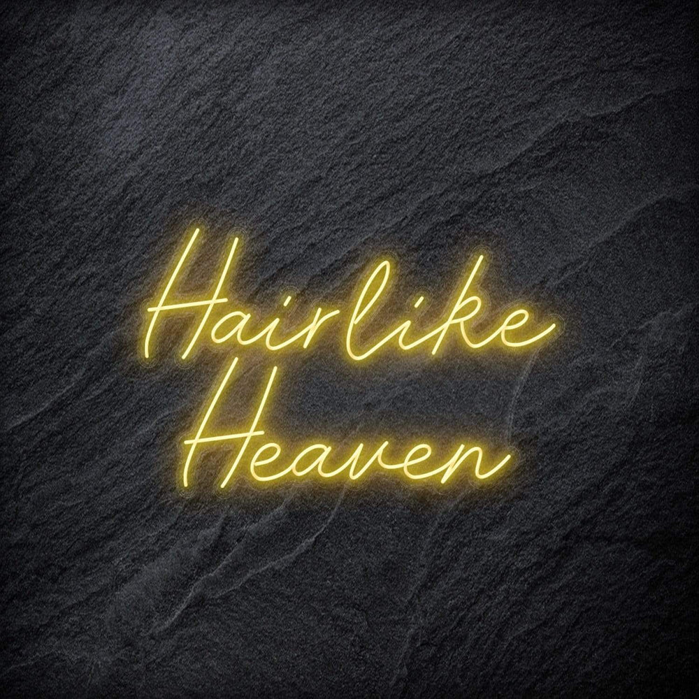"Hairlike Heaven" Neon Schriftzug - NEONEVERGLOW