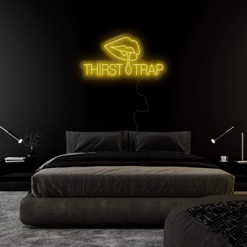 "Thirst Trap" Neonschild Sign - NEONEVERGLOW
