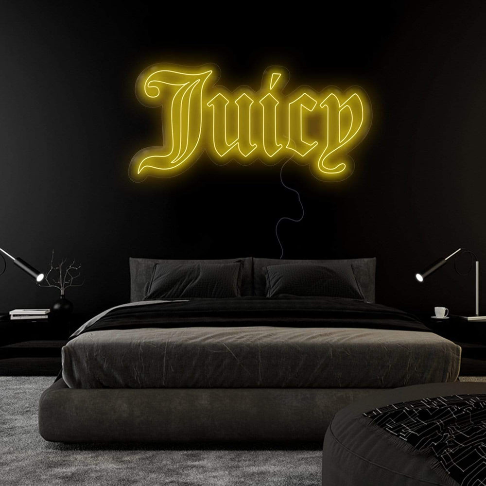 " Juicy" Neonschild Sign Schriftzug - NEONEVERGLOW