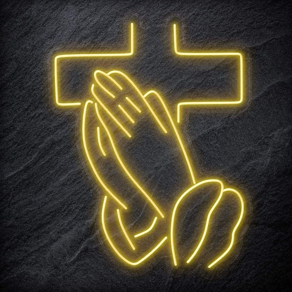 "Pray" Neonschild Sign Schriftzug - NEONEVERGLOW