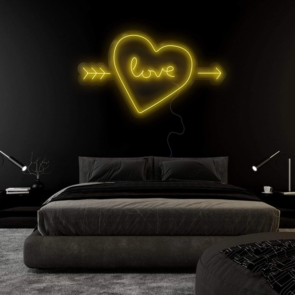 "Herz Heart Love" Neonschild Sign Schriftzug - NEONEVERGLOW