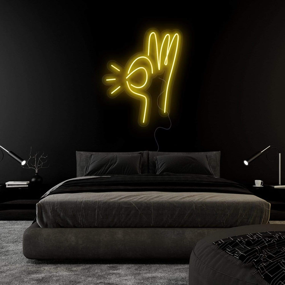 " Hand " Neonschild Sign Schriftzug - NEONEVERGLOW