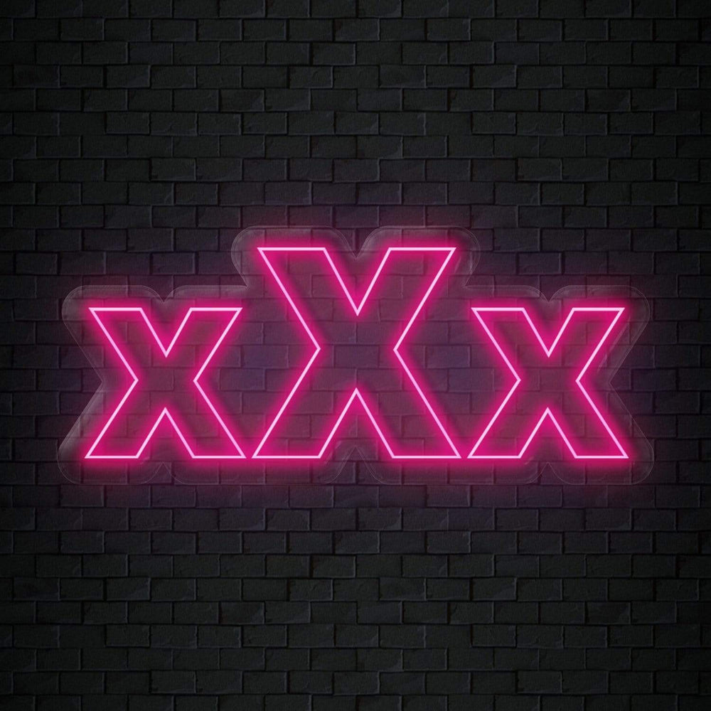 "xXx" Neonschild Sign Schriftzug - NEONEVERGLOW