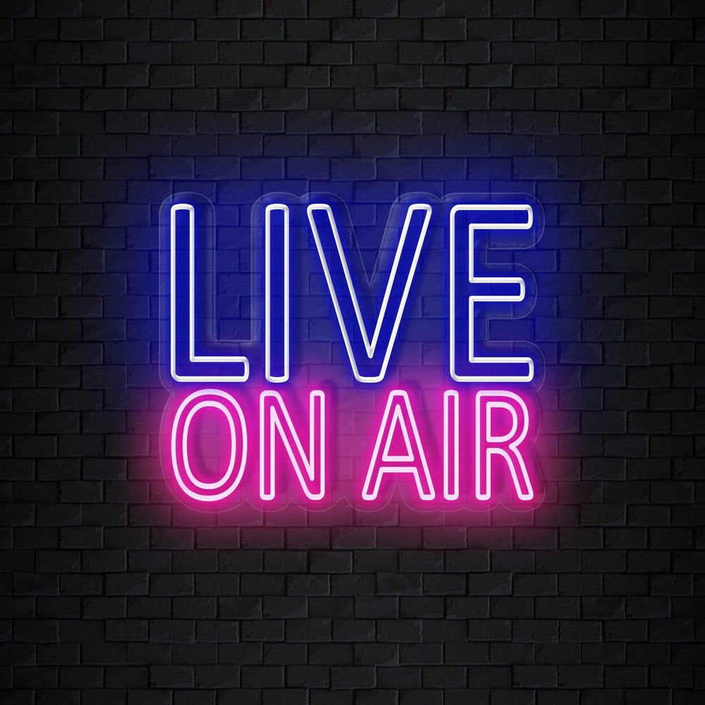 "Live On Air" Neonschild Schriftzug Sign - NEONEVERGLOW