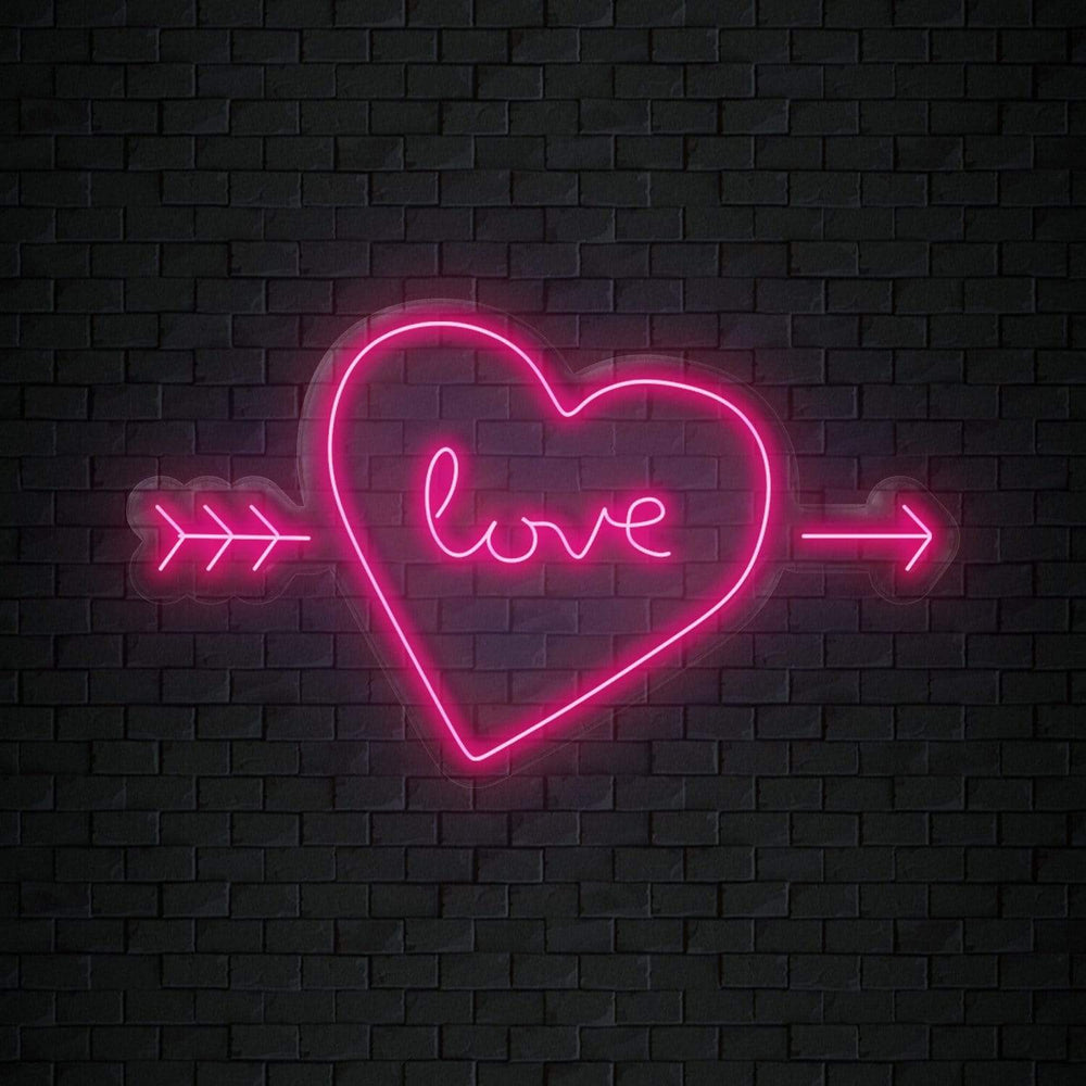 "Herz Heart Love" Neonschild Sign Schriftzug - NEONEVERGLOW