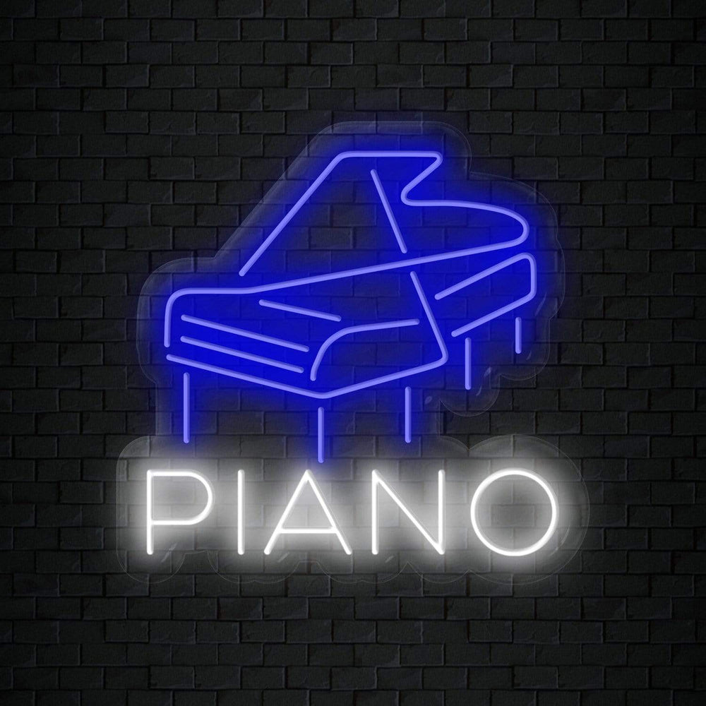 "Piano" Neonschild Sign Schriftzug - NEONEVERGLOW