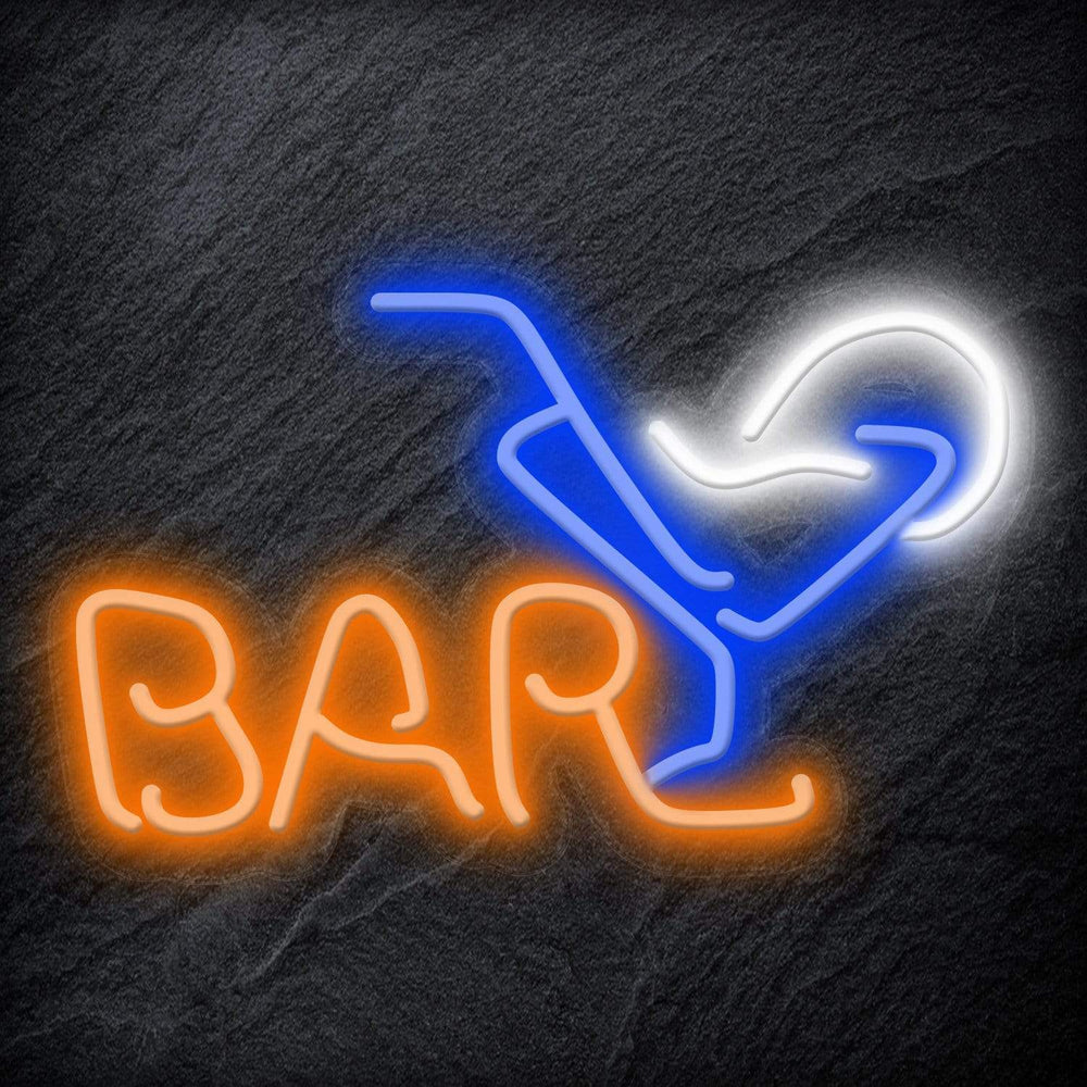 " Bar " Neonschild Schrifzug Sign - NEONEVERGLOW