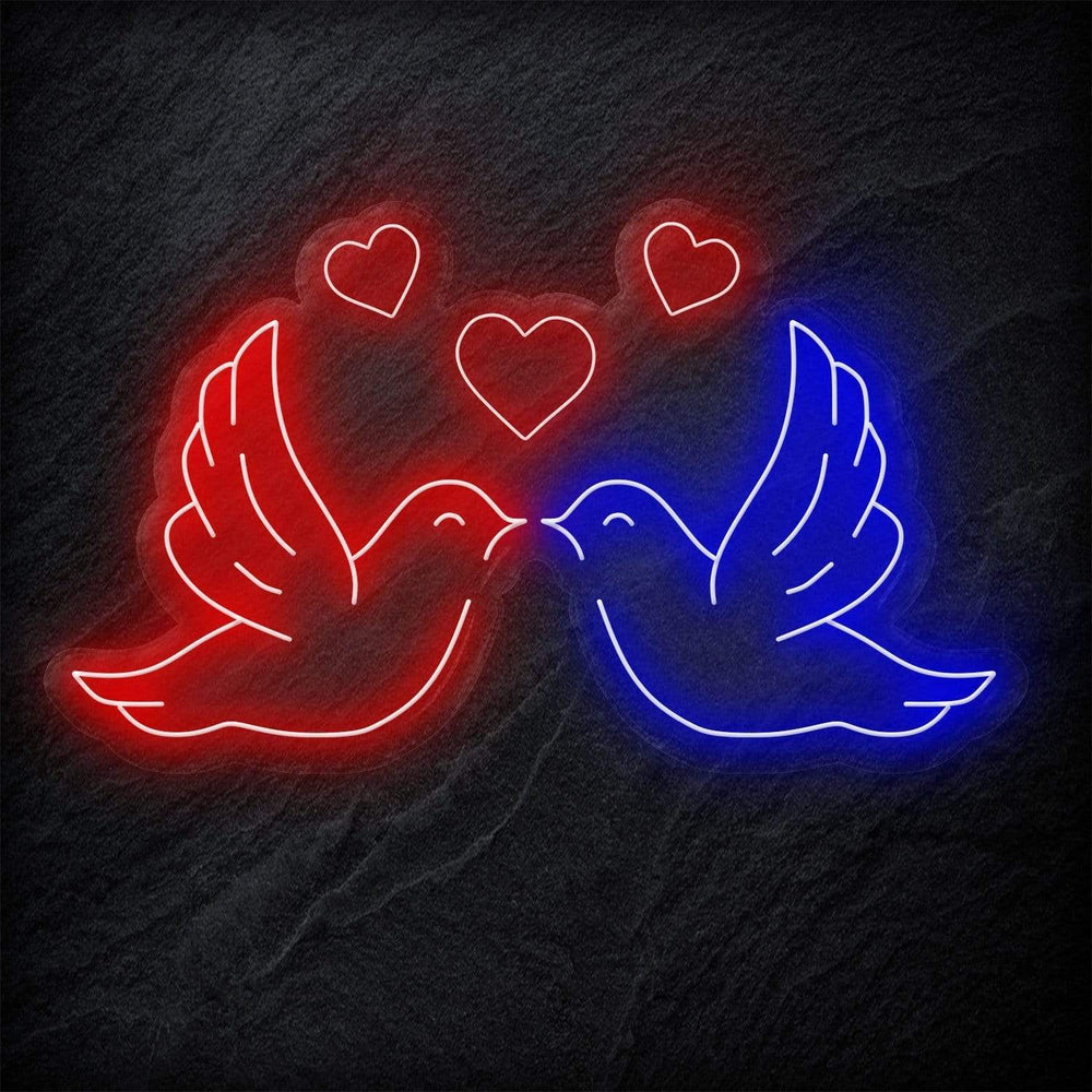 "Liebes Tauben" Neonschild - NEONEVERGLOW