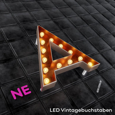 LED Vintage Buchstaben