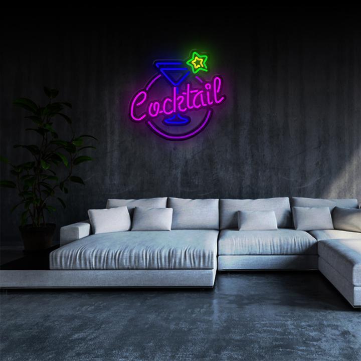 "Cocktail"Neonschild Sign Schriftzug - NEONEVERGLOW