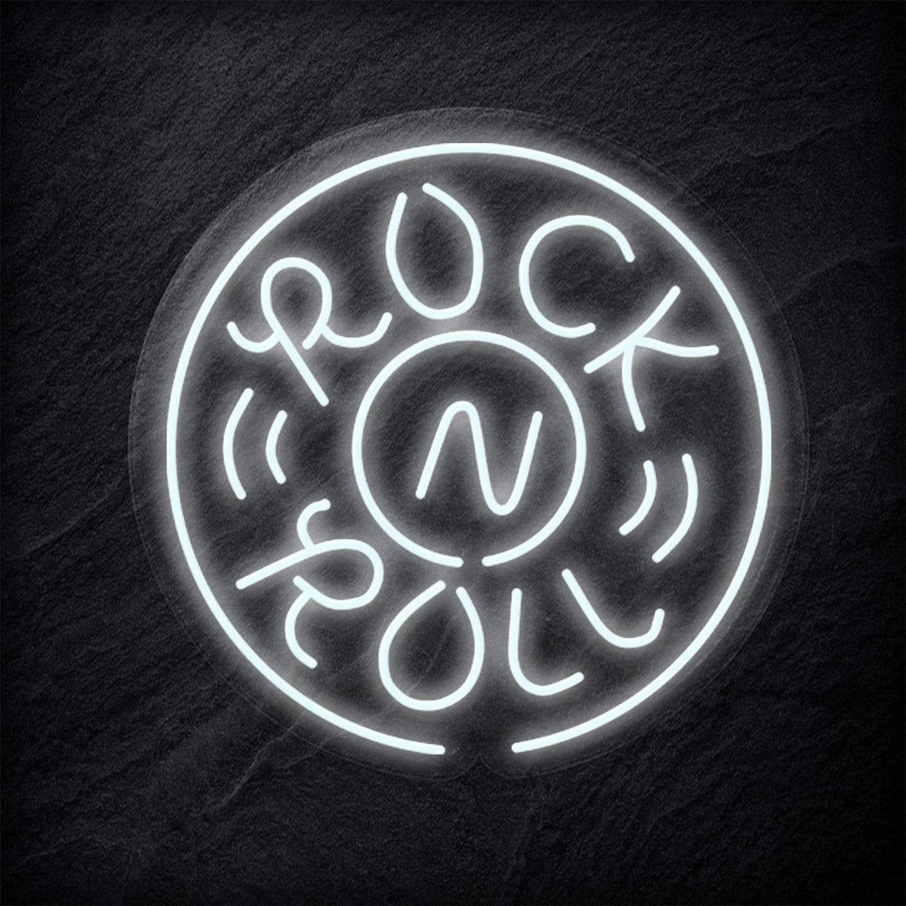 "Rockn Roll Musik" Neon Schild - NEONEVERGLOW