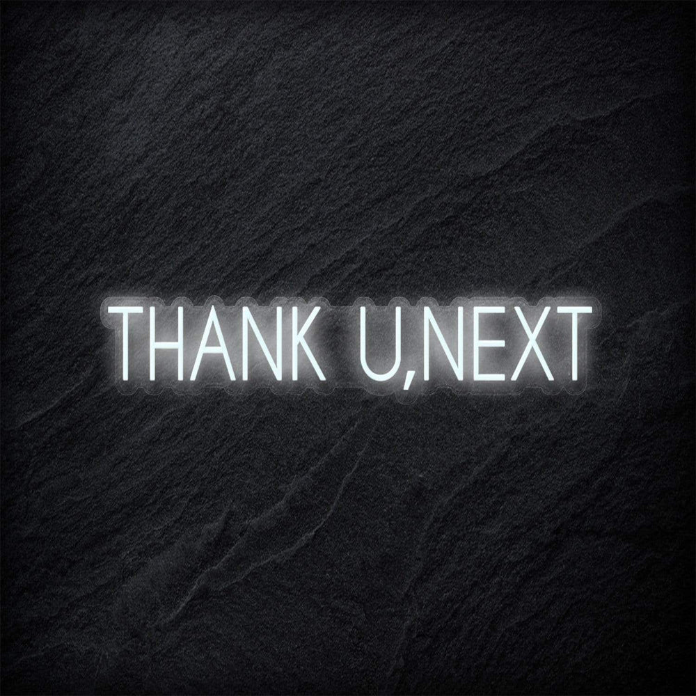 "Thank U,Next" Neon Schriftzug - NEONEVERGLOW