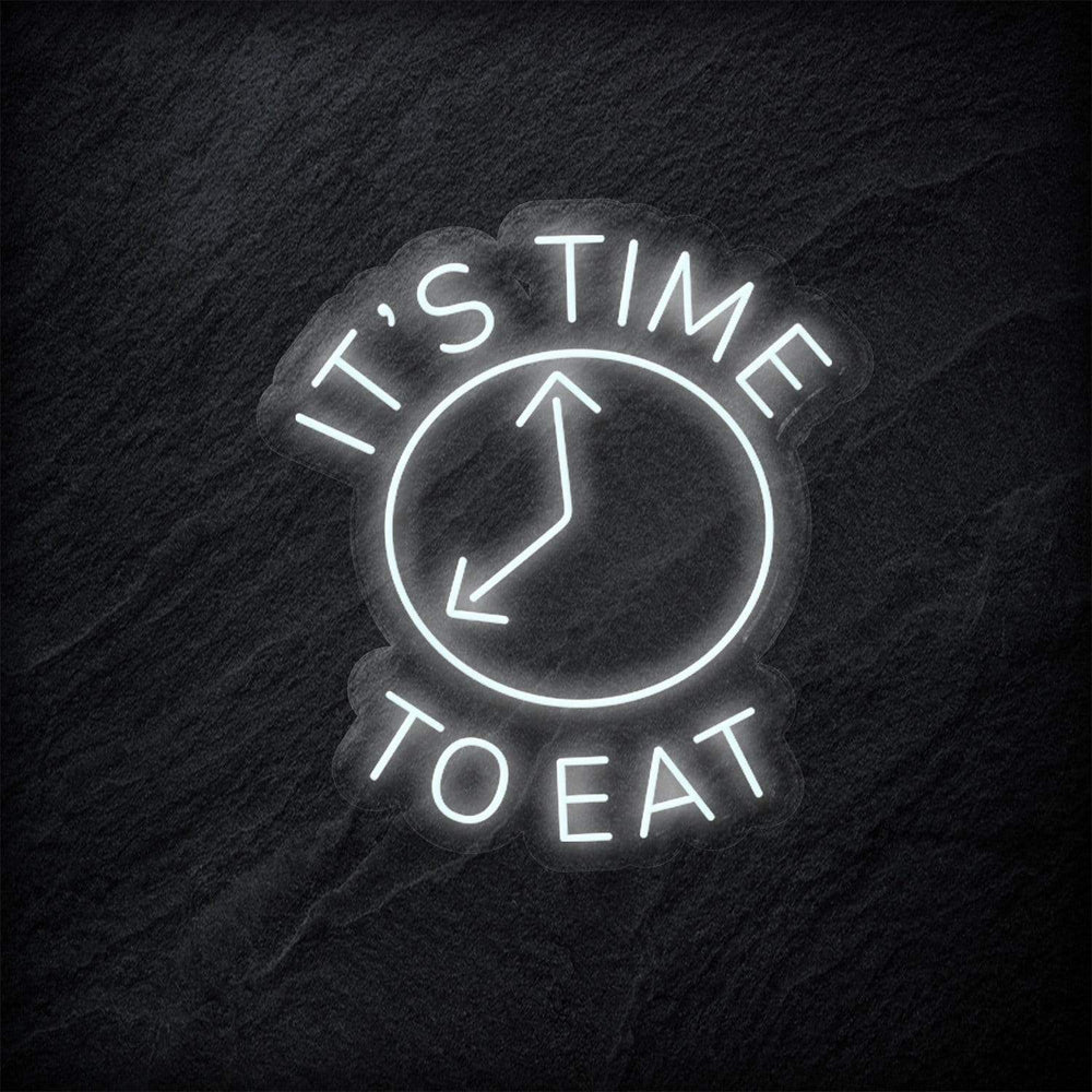 "It´s Time To Eat" Neon Schild - NEONEVERGLOW