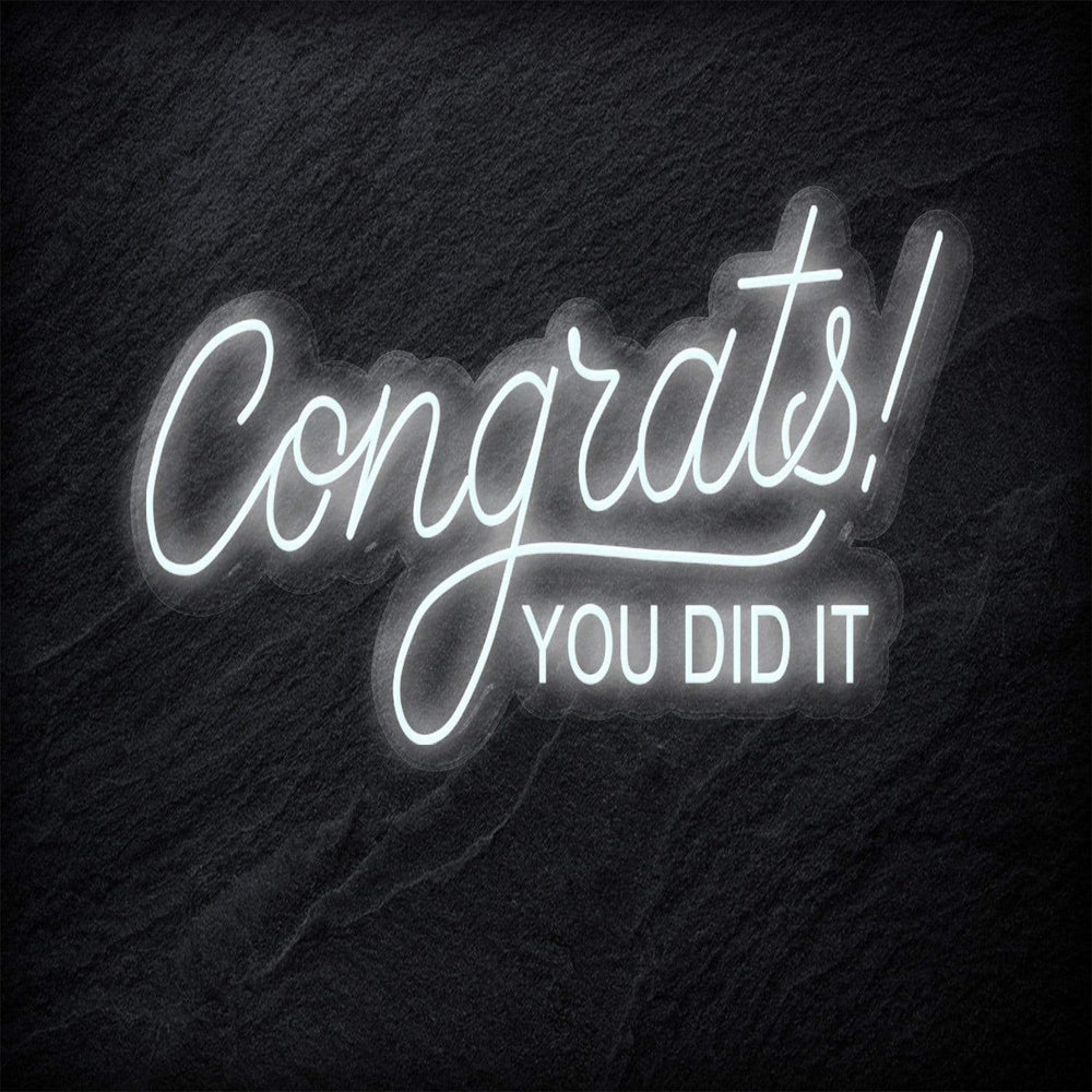 "Congrats" Neon Schriftzug - NEONEVERGLOW