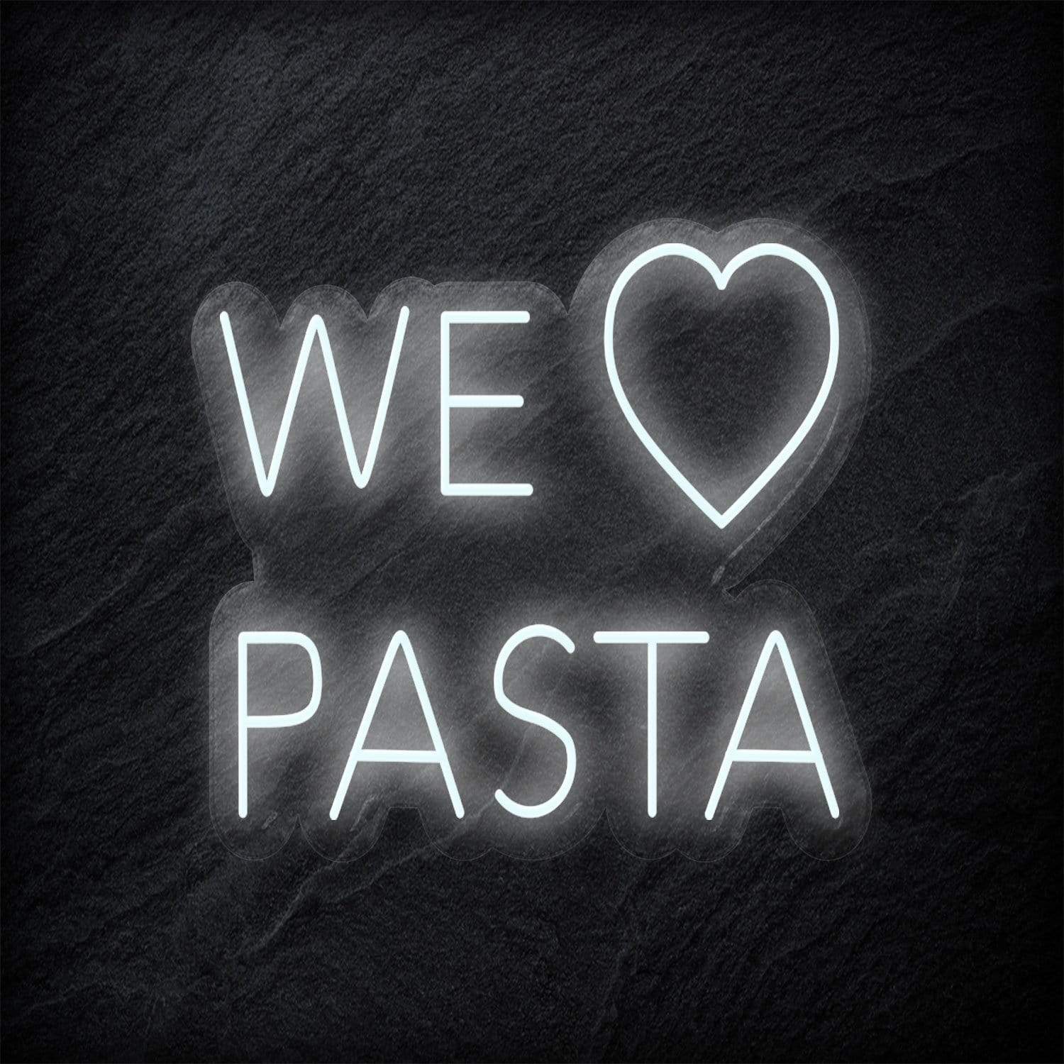 "We Love Pasta" LED Neonschild Sign - NEONEVERGLOW
