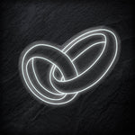 "Ringe Hochzeit" LED Neon Schild - NEONEVERGLOW