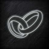 "Ringe Hochzeit" LED Neon Schild - NEONEVERGLOW