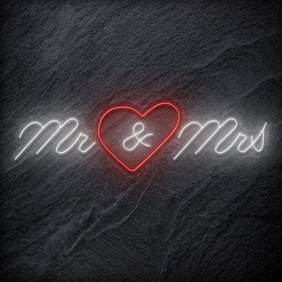 " Mr&Mrs " Hochzeit Neonschild Sign - NEONEVERGLOW