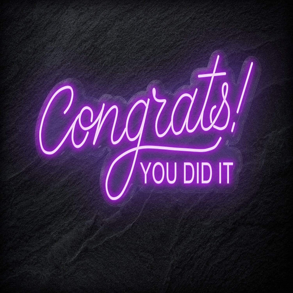 "Congrats" Neon Schriftzug - NEONEVERGLOW