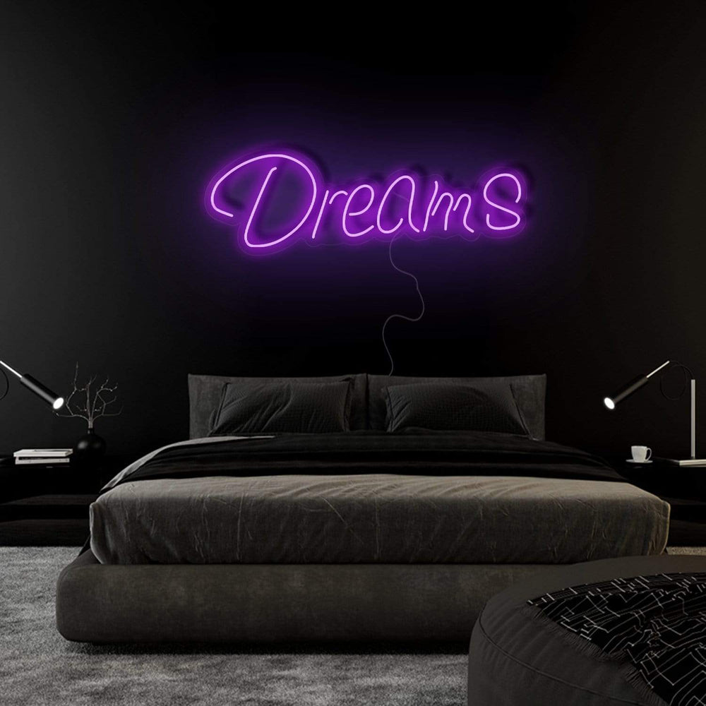 "Dreams" Neon Sign Schriftzug - NEONEVERGLOW