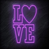 "LoVe" LED  Neon Schild - NEONEVERGLOW
