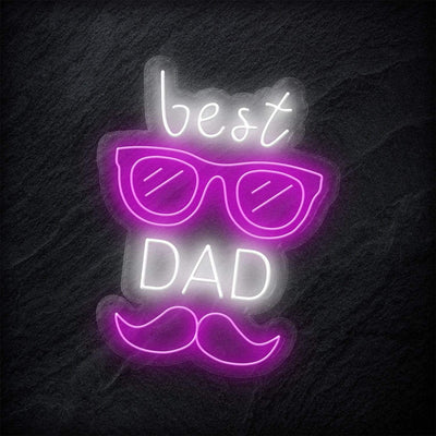 "Best Dad" Neonschild - NEONEVERGLOW