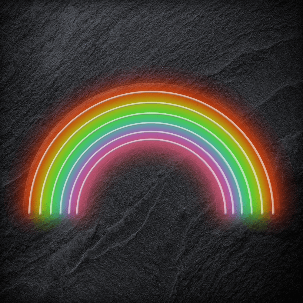 "Regenbogen" Neon Schriftzug Sign - NEONEVERGLOW