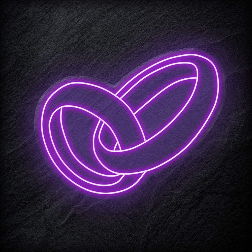 "Ringe Hochzeit" Neon Schild - NEONEVERGLOW