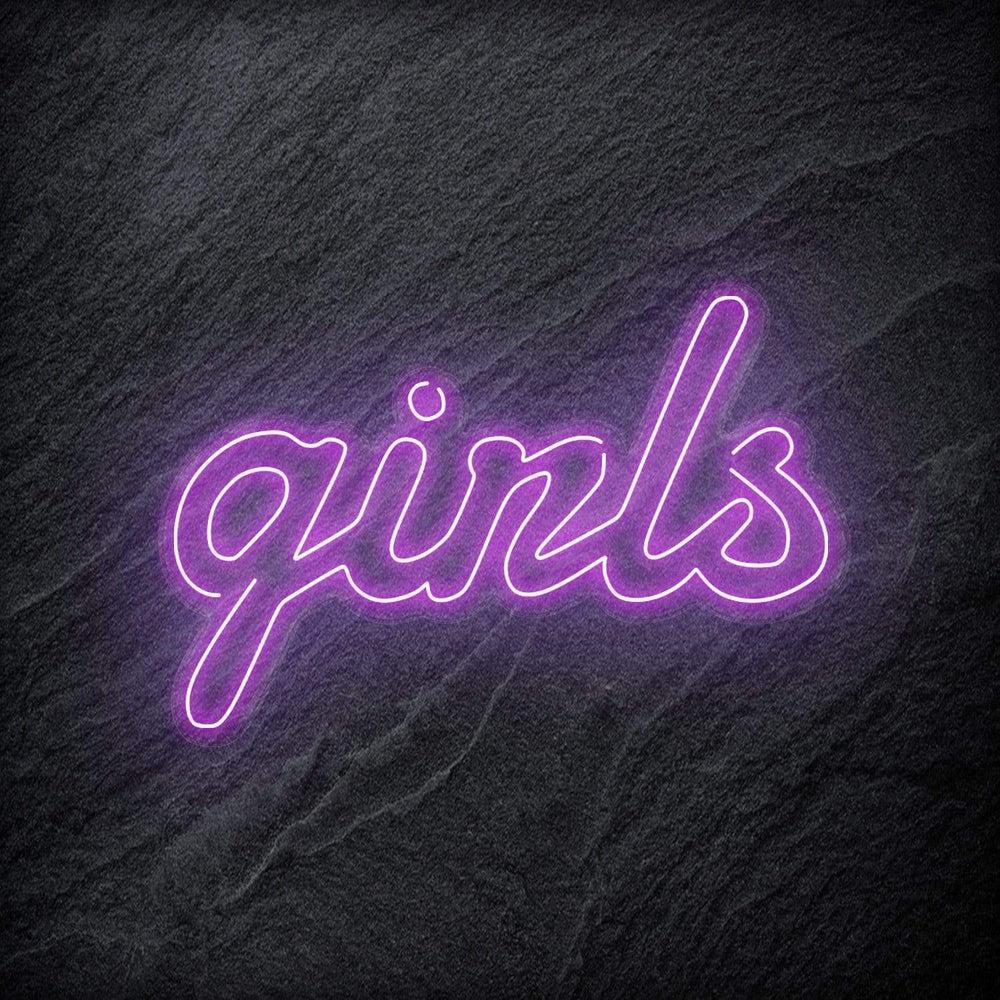 "Girls" Neon Schrifzug - NEONEVERGLOW