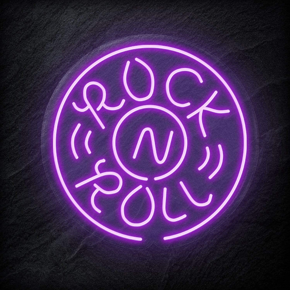 "Rockn Roll Musik" Neon Schild - NEONEVERGLOW