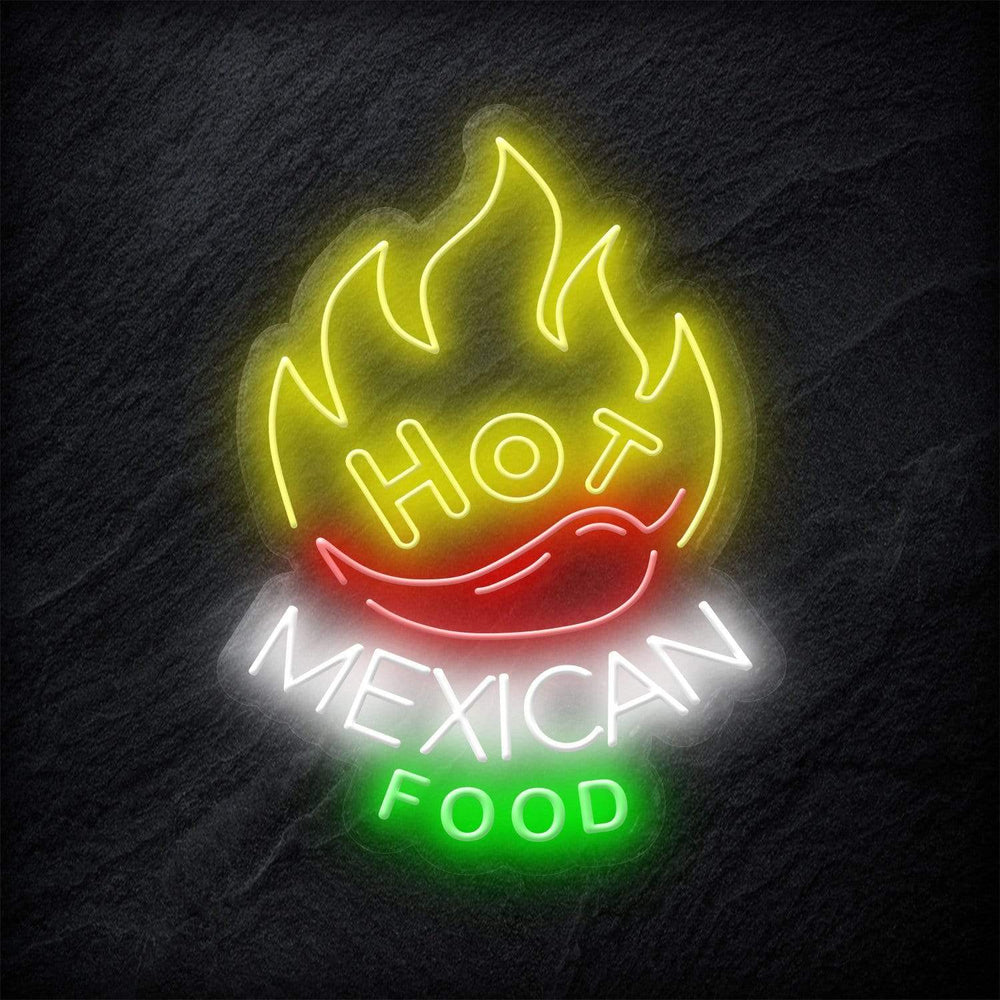 "Hot Mexican Food" - NEONEVERGLOW