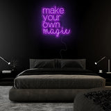 "Make Your Own Magic" LED Neon Sign Schriftzug - NEONEVERGLOW