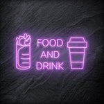 "Food and Drink" LED Neonschild - NEONEVERGLOW