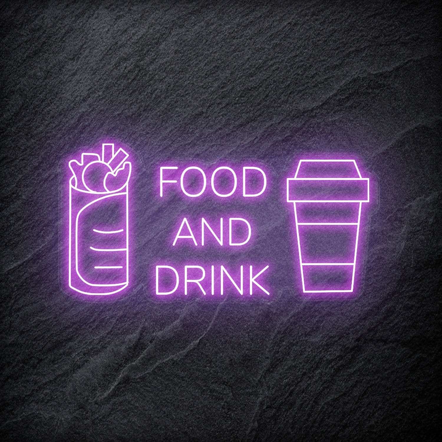 "Food and Drink" LED Neonschild - NEONEVERGLOW