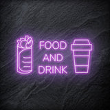 "Food and Drink" LED Neonschild - NEONEVERGLOW