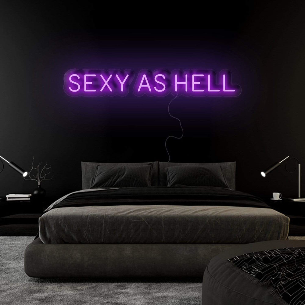 "Sexy As Hell" Neonschild Sign Schriftzug - NEONEVERGLOW