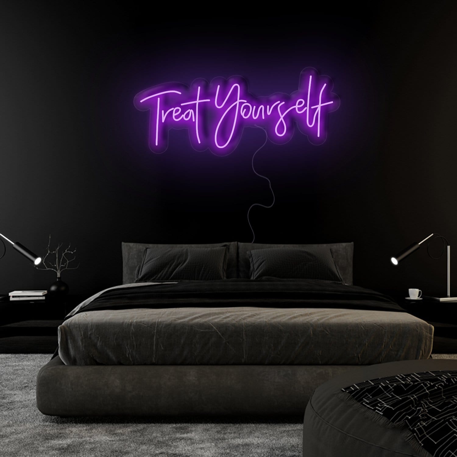 "Treat Yourself" LED Neon Sign Schriftzug - NEONEVERGLOW