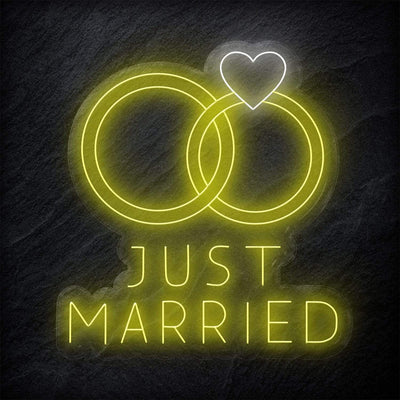 "Just Married" Neonschild - NEONEVERGLOW